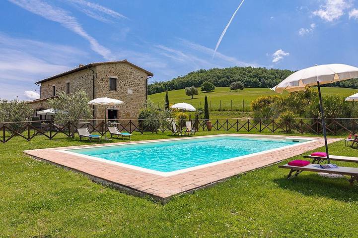 Villa pour 8 personnes, avec jardin, animaux acceptés à Pienza