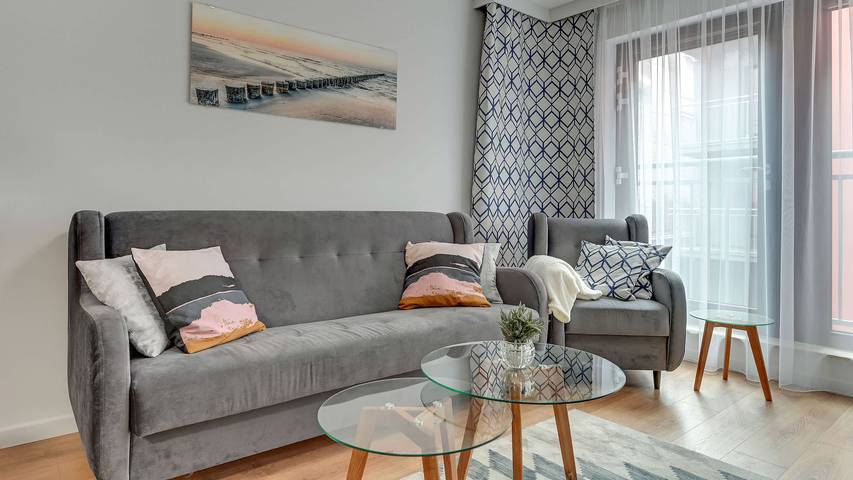 Lägenhet för 4 Personer, med Pool och Bastu i Gdańsk