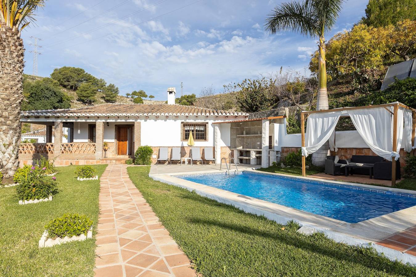 Ferienhaus "Villa Damian" mit Bergblick und Garten in Frigiliana, Costa del Sol