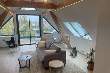 Gîte pour 4 personnes, avec jardin ainsi que jacuzzi et balcon à Wettolsheim