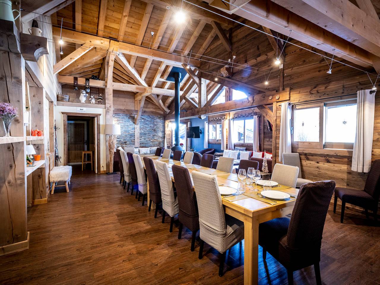 Luxuriöses Chalet mit 7 Betten, Jacuzzi und Sauna, nahe dem Sessellift in La Plagne, La Plagne-Tarentaise