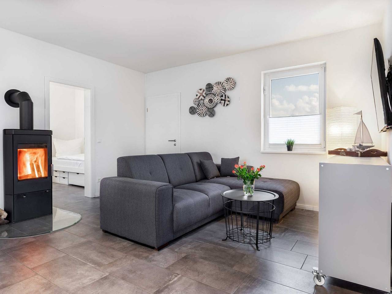 Ganze Ferienwohnung, Das Blaue und Das Weiße Strandhaus Ofc 16 - Das Blaue Strandhaus in Pepelow, Salzhaff