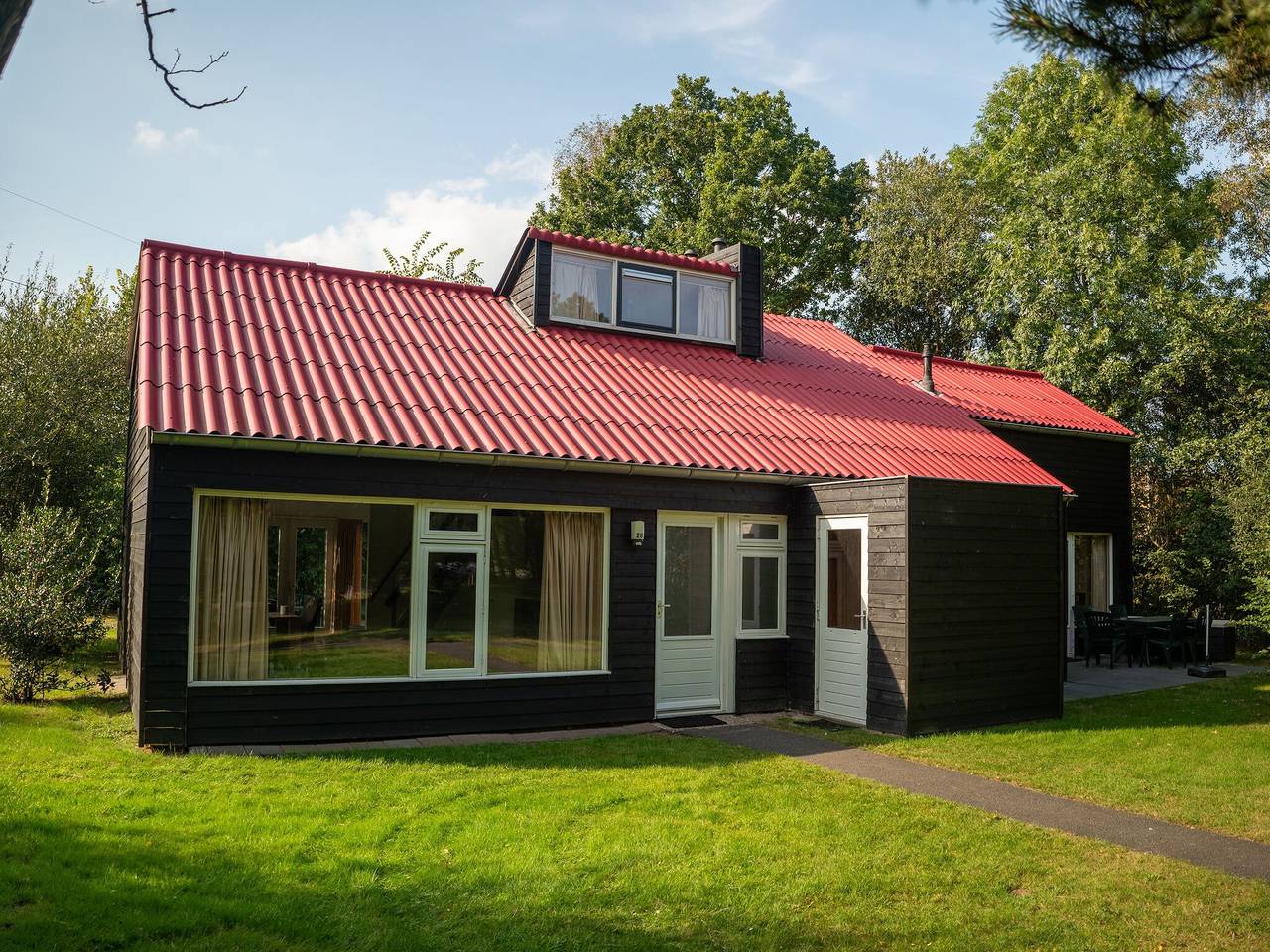 Übernachtung im bewaldeten Park in Drenthe in Drenthe