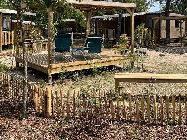 Camping Nature L'Airial - Mobilhome 4 personnes - Cottage Premium 2 chambres 4 pers in Soustons, Côte d’Argent