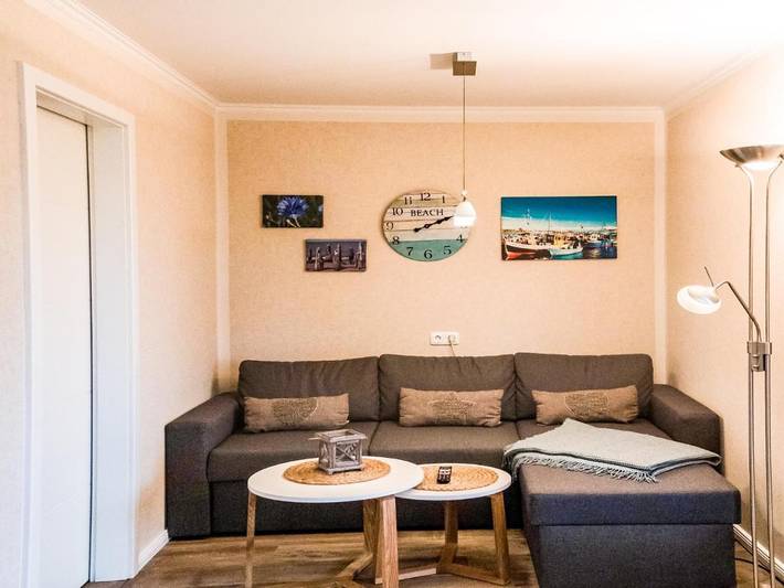 Bungalow für 2 Personen, mit Terrasse und Garten, mit Haustier am Salzhaff