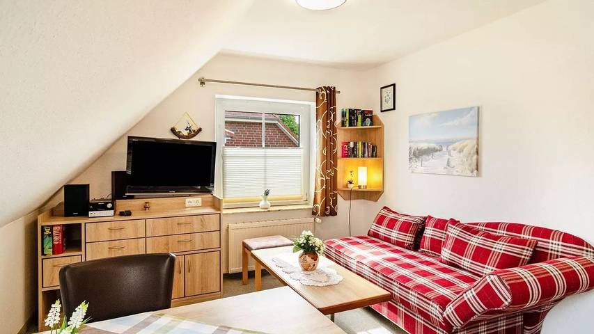 Ferienwohnung für 3 Personen, mit Terrasse, mit Haustier in Neßmersiel