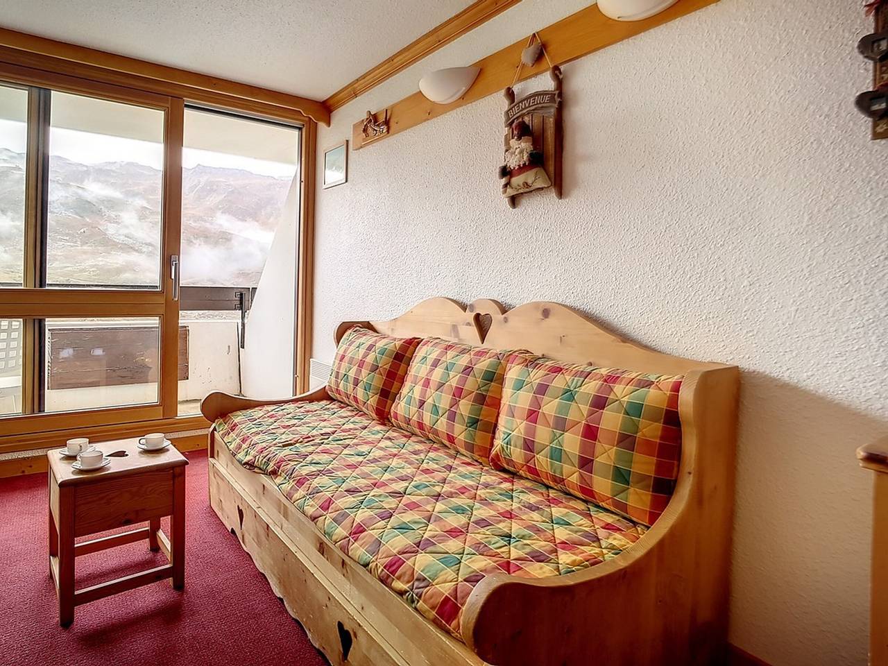 Gehele studio, Bright ski-in/ski-out duplex, balcony, 4 ppl in Les Menuires, Saint-Martin-de-Belleville