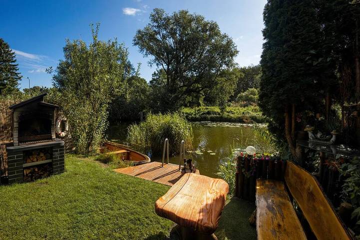 Ferienhaus für 4 Personen, mit Terrasse und Garten sowie Sauna