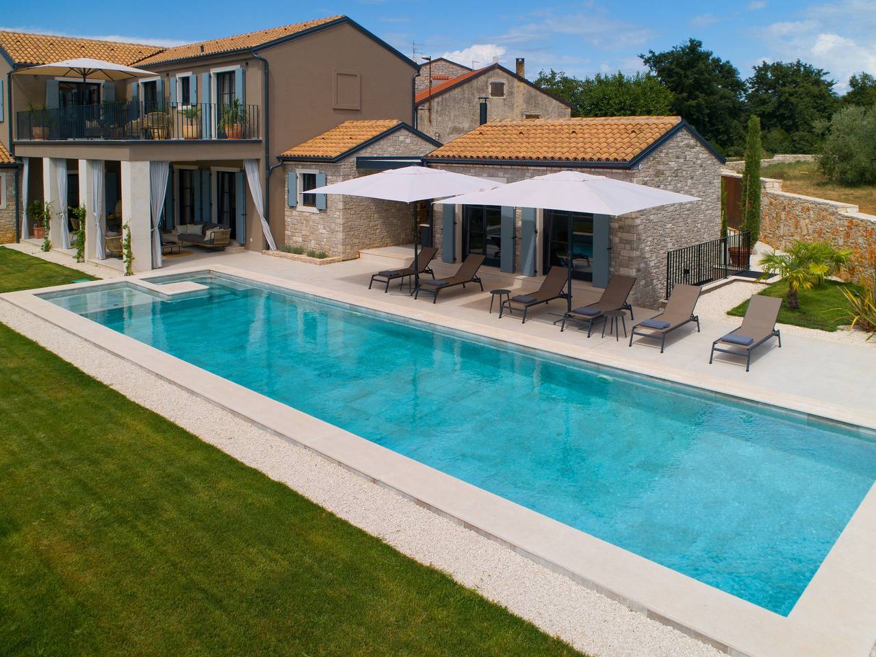 Villa Riposo mit Pool in Zambratija, Umag und Umgebung