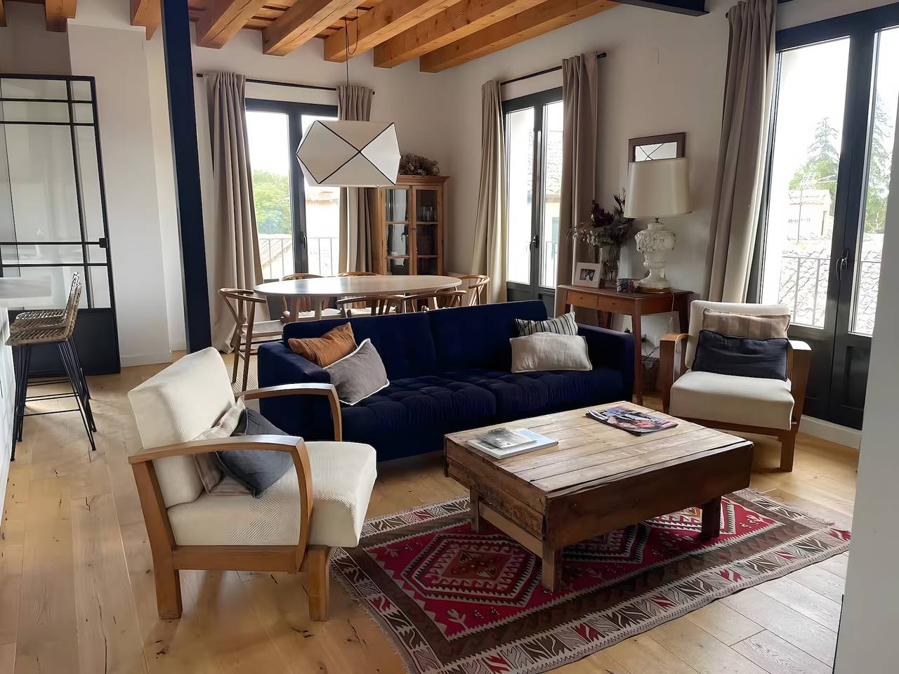 Ferienhaus 'Río Tío Cocinas' mit Bergblick, Balkon und Wlan in Real Sitio de San Ildefonso, Segovia Provinz