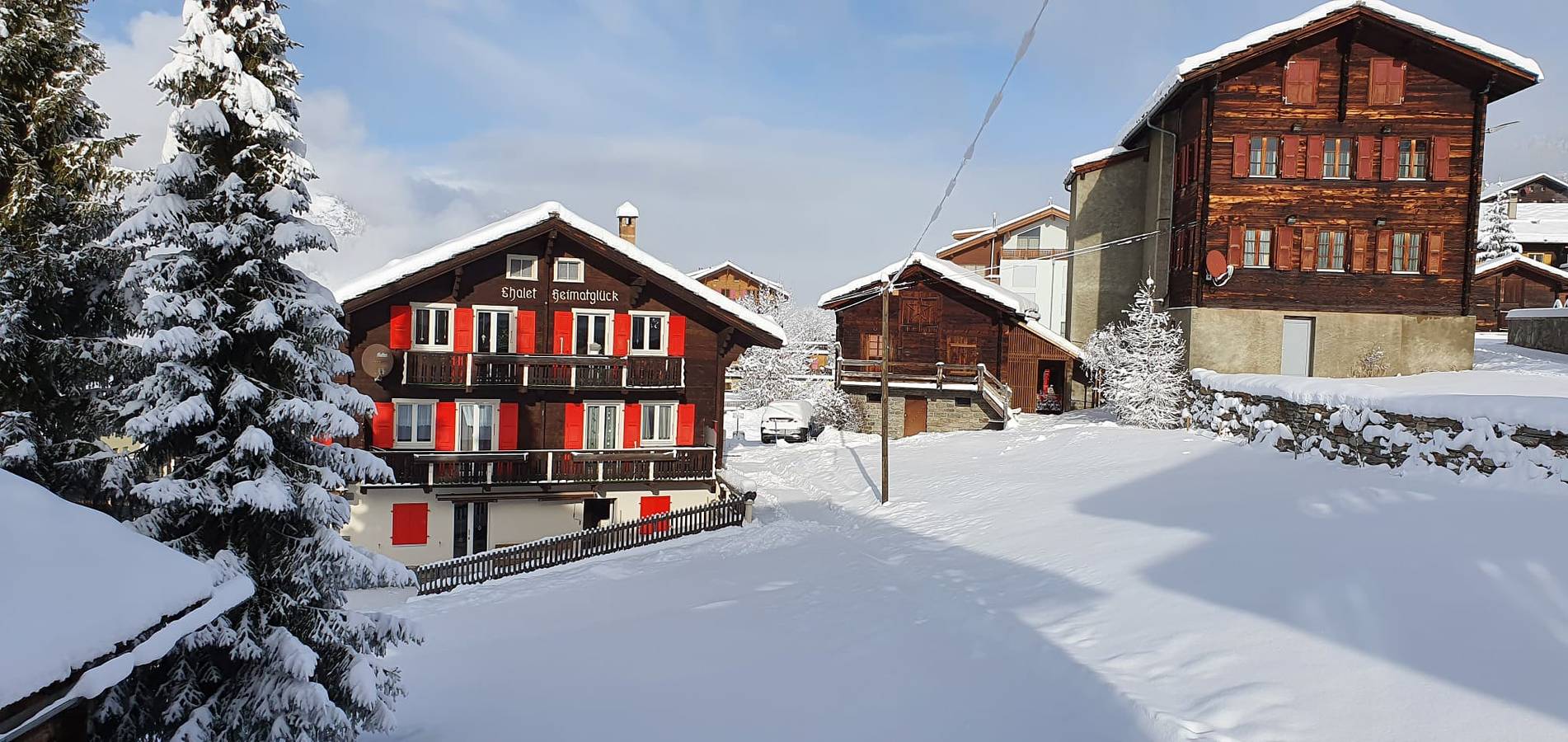 Ganze Ferienwohnung, Chalet Heimatglück - Heimatglück 2 - Apartment mit 2 Schlafzimmern in Grächen, Walliser Alpen
