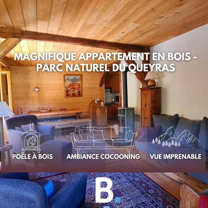 Appartement de vacances pour 7 personnes, avec jardin et vue