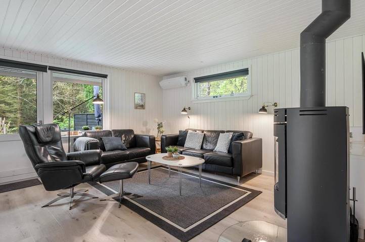 Gemütliches Ferienhaus mit Kamin für Familien mit 1.Hund in Lodbjerg Hede, Ringkøbing