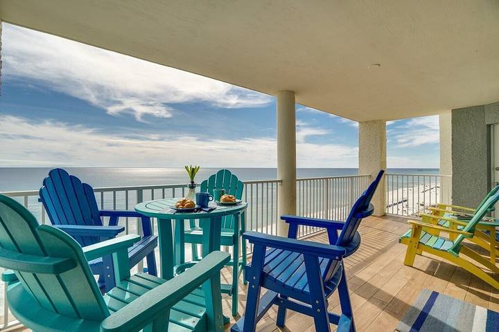 Vacation rental for 8 people, with pool and hot tub as well as balcony in Panama City (Florida)
