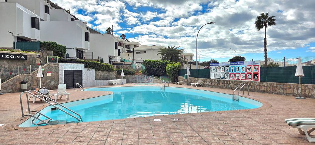 Bungalow für 4 Personen, mit Balkon und Garten sowie Kinderpool in Puerto Rico (Gran Canaria)