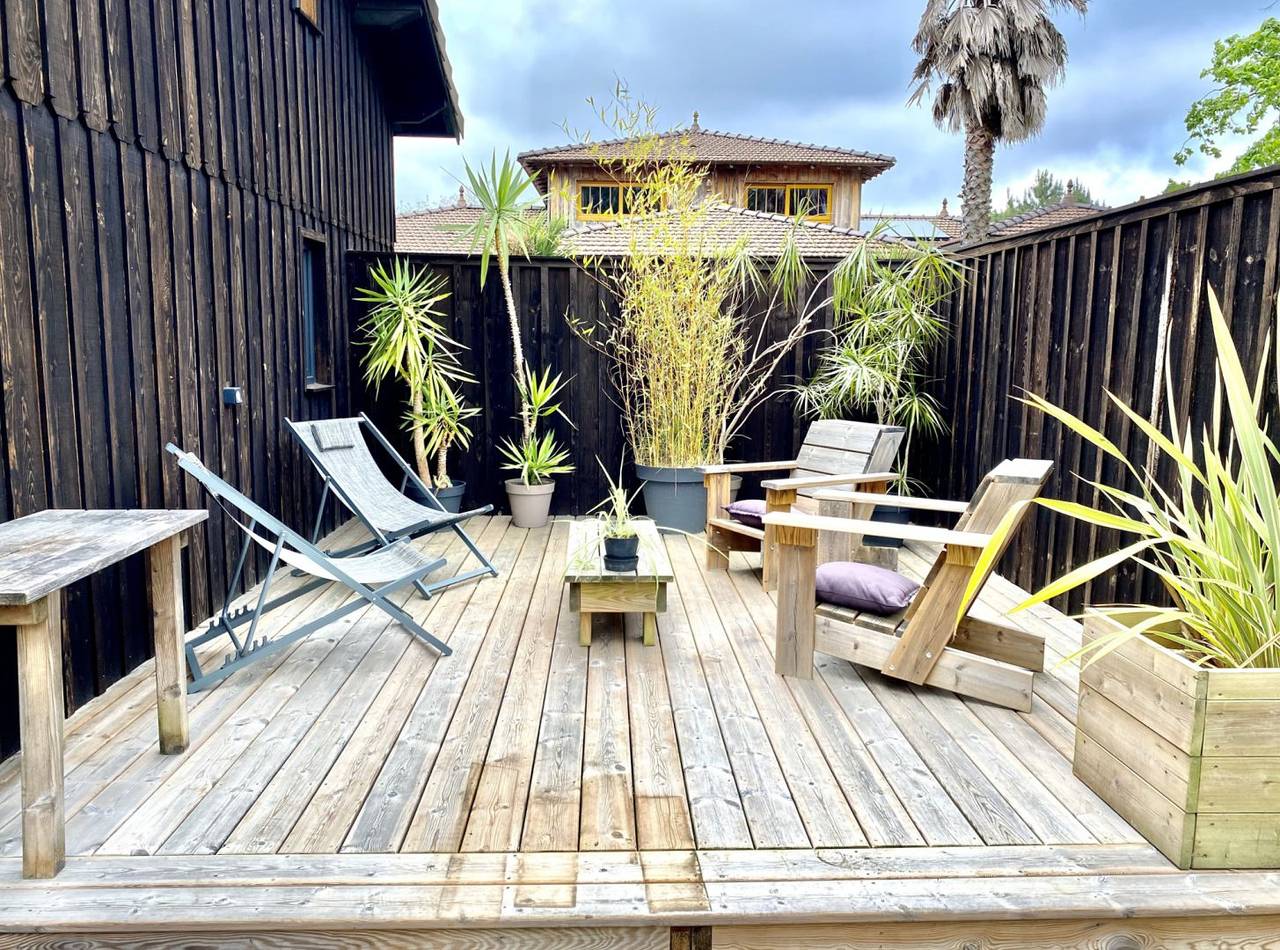 Cabane doubles terrasses in Lège-Cap-Ferret, Région d'Arcachon