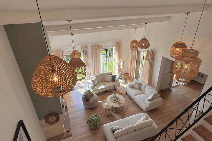 Location de vacances pour 8 personnes, avec jardin et piscine ainsi que sauna et jacuzzi, adapté aux familles à Cabris - 3