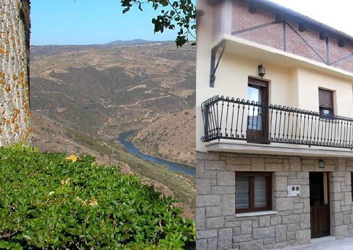 Casa rural para 7 personas, con vistas y balcón en Parque Natural de las Arribes del Duero