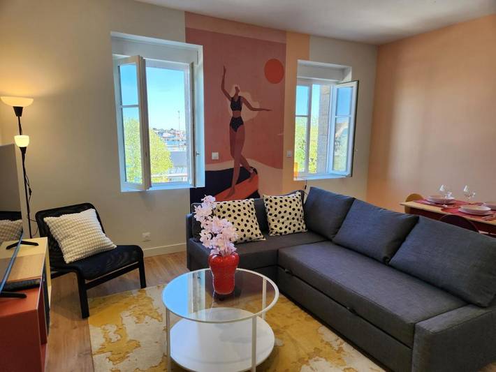 Gîte pour 4 personnes, avec balcon et vue dans Office De Tourisme De Concarneau