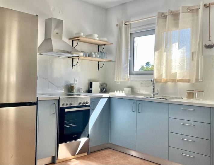 Villa per 3 persone, con terrazza e panorama ad Eubea