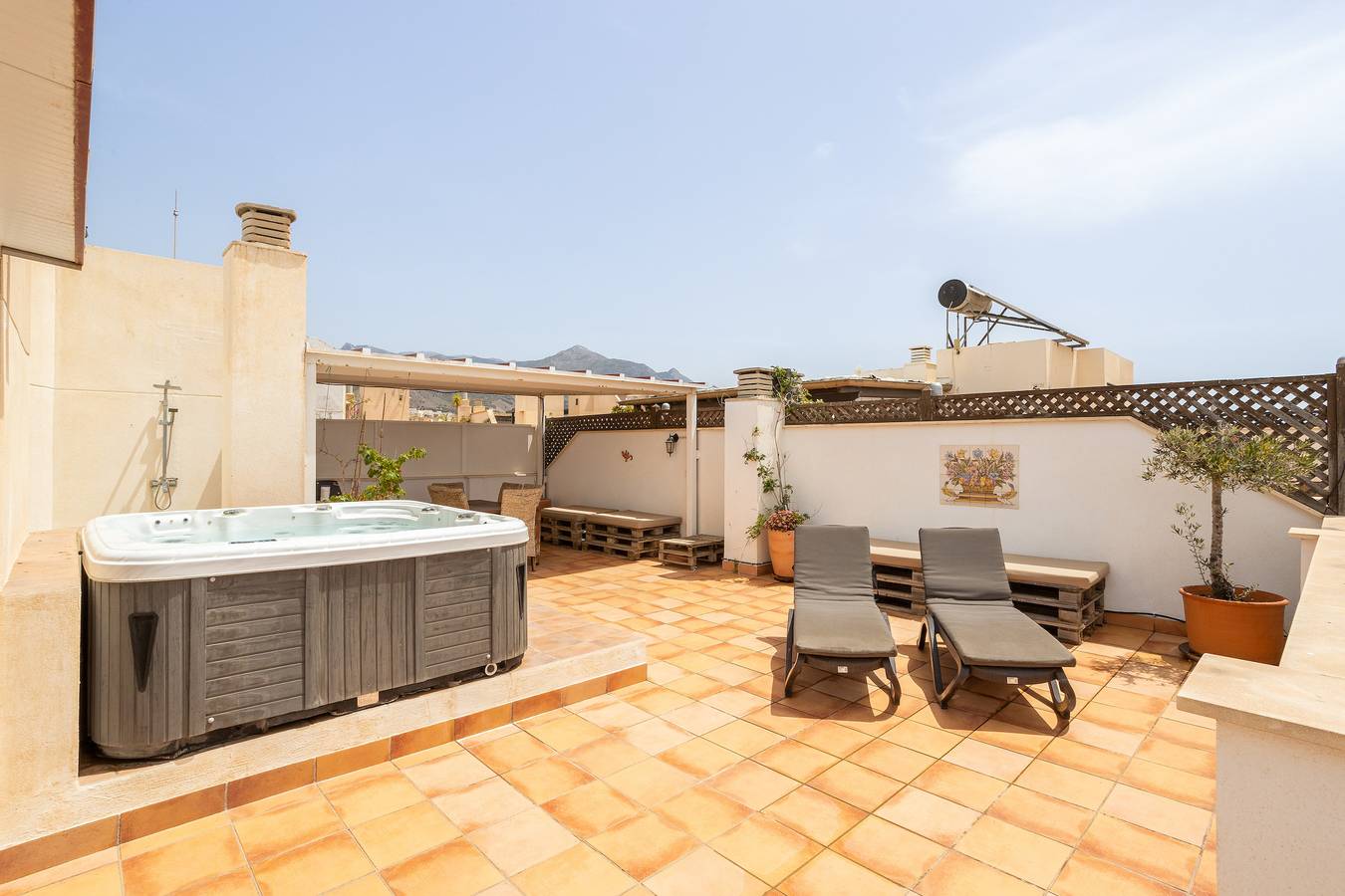 Entire apartment, Apartment "A231 Two Bed Penthouse" Near the Beach with Sea View, Whirlpool & Wi-Fi in Nerja, Costa del Sol