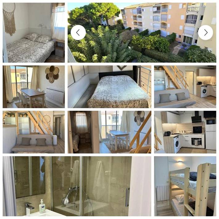 Appartement de vacances pour 4 personnes, avec Vue