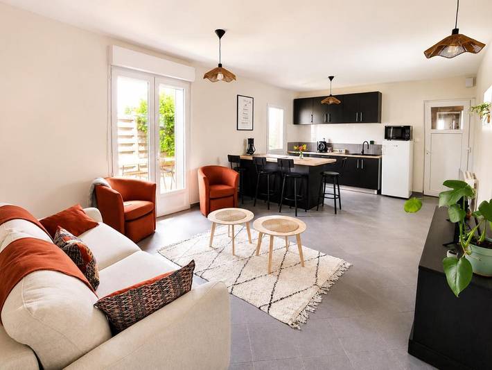 Gîte pour 4 personnes, avec Terrasse et Vue à Locon