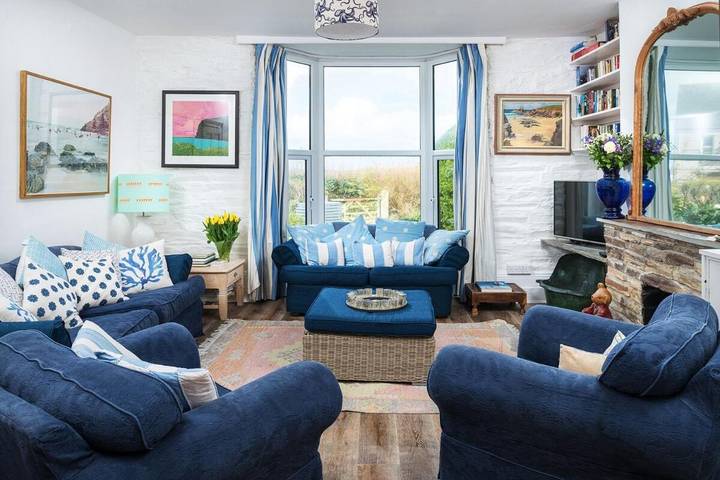 Holiday rental for 9 people, with Terrace and Garden as well as View in Trevone