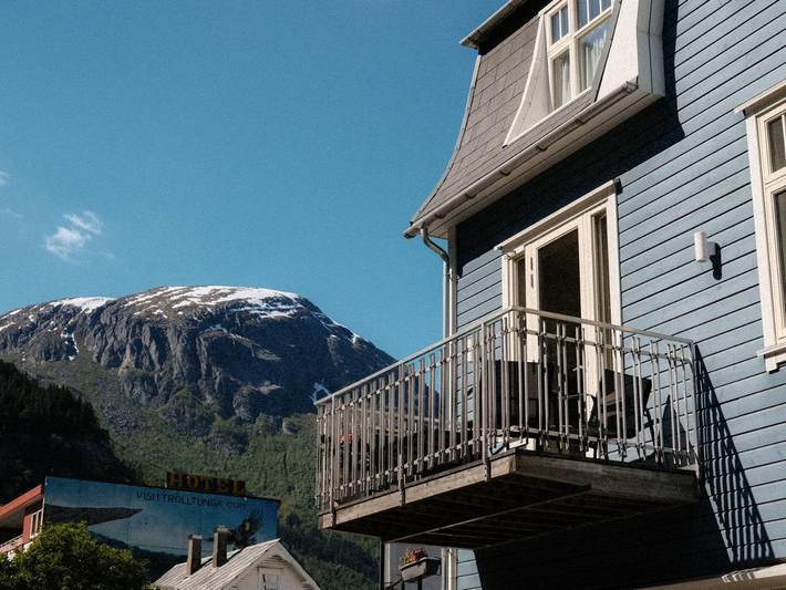 Ferieleilighet for 6 personer, med terrasse og utsikt i Odda 