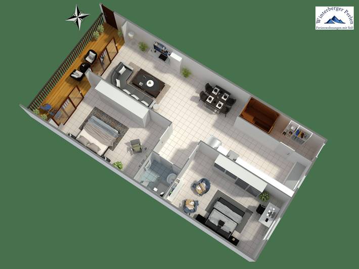 Ferienhaus für 4 Personen, mit Balkon/Terrasse und Balkon, mit Haustier in Winterberg - 4
