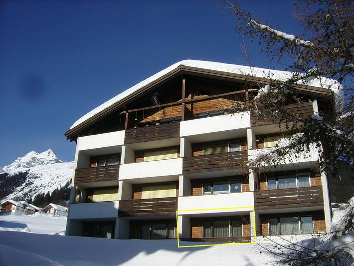 Ferienwohnung Gabriela 22 Defuns, Brigels - 1 Zimmer Ferienwohnung für max. 2 Pers. im Eg in Brigels, Alpenarena
