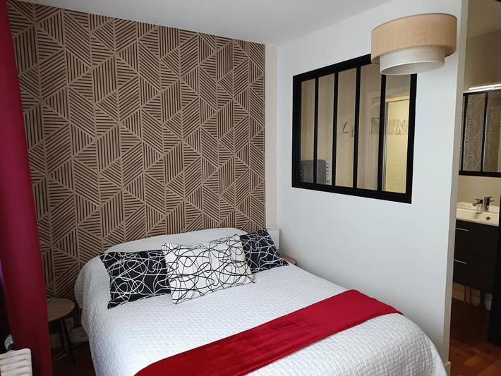 Appartement de vacances pour 4 personnes, avec Balcon et Terrasse ainsi que Jardin et Vue