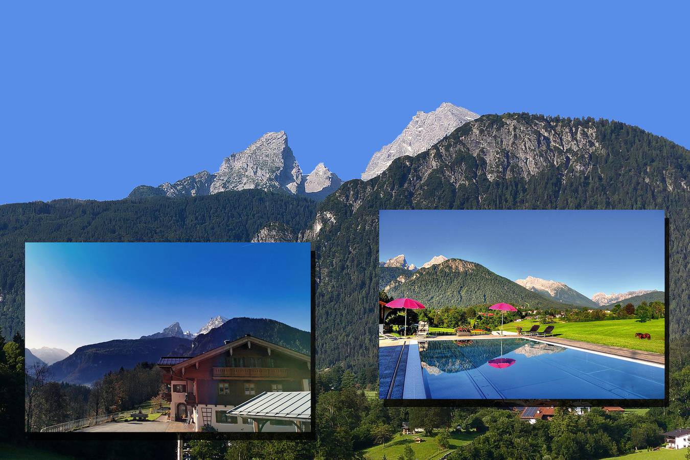 Gästehaus Obersulzberglehen - Doppelzimmer mit Dusche/Wc und Balkon in Schönau am Königssee, Berchtesgadener Alpen