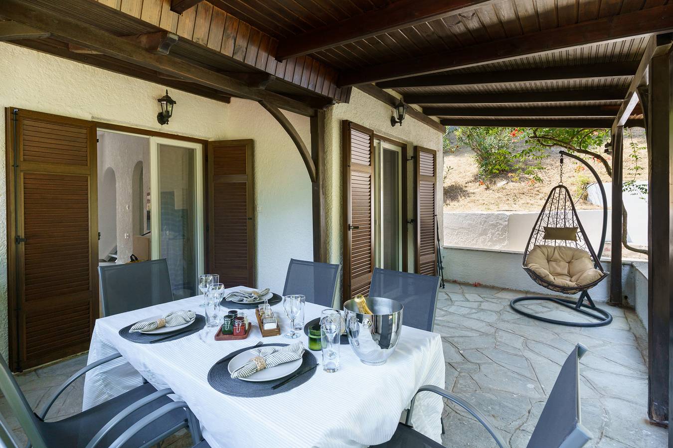 Sani Bliss: 2-Bd villa with private garden in Elani, Kassandra