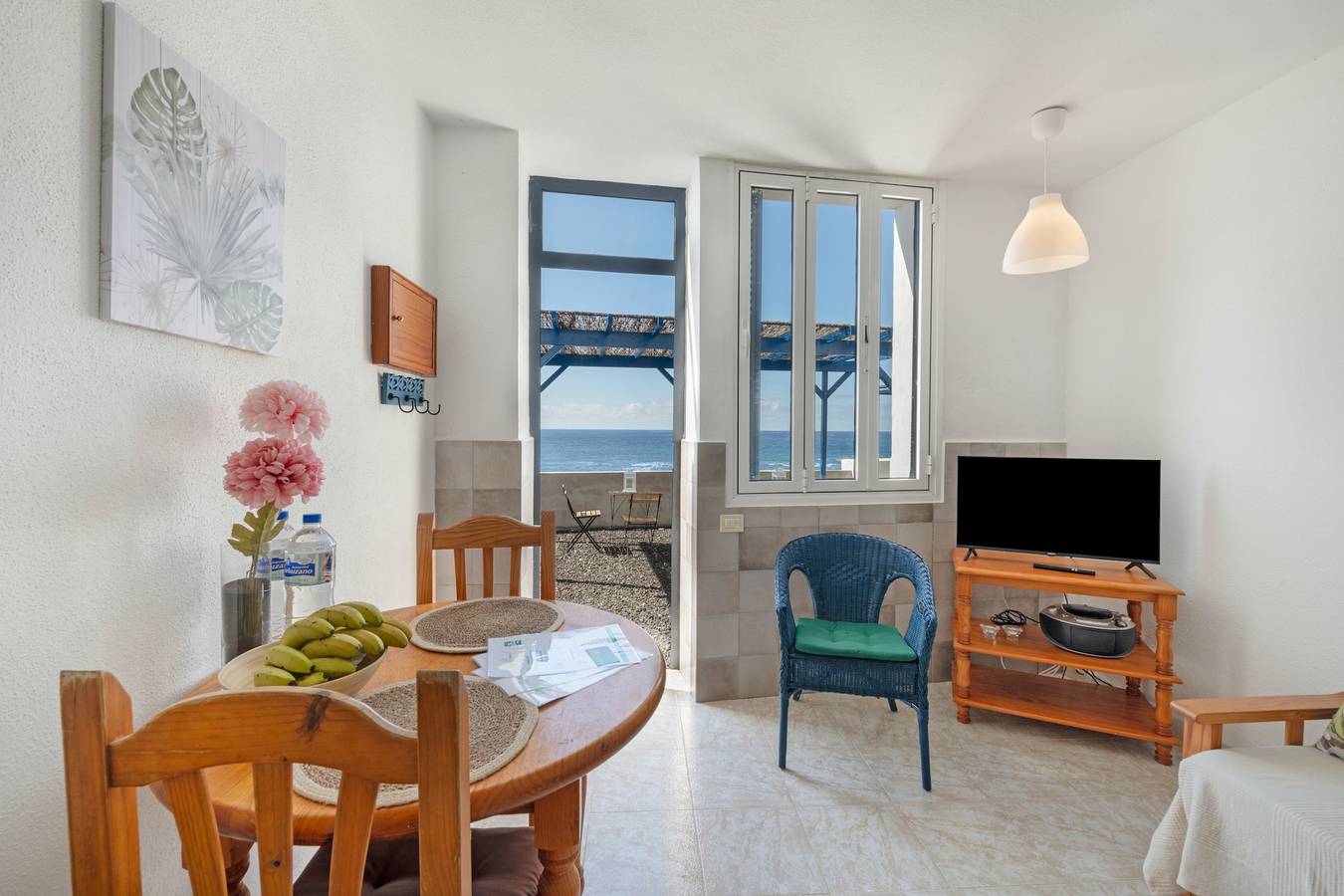 Apartamento entero, Apartamento 'La Bayana - 2' con vistas al mar, piscina compartida y Wi-Fi in Puerto Naos, Los Llanos de Aridane