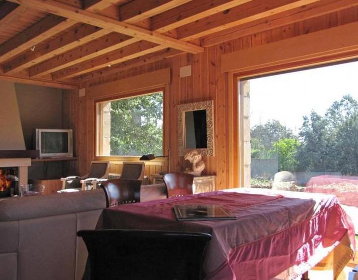 Rustikales Landhaus nahe Laguna Negra mit Bergblick und Garten in Cidones, Soria Provinz