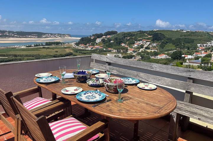 Apartamento de férias para 8 pessoas, com piscina e jardim em Foz do Arelho