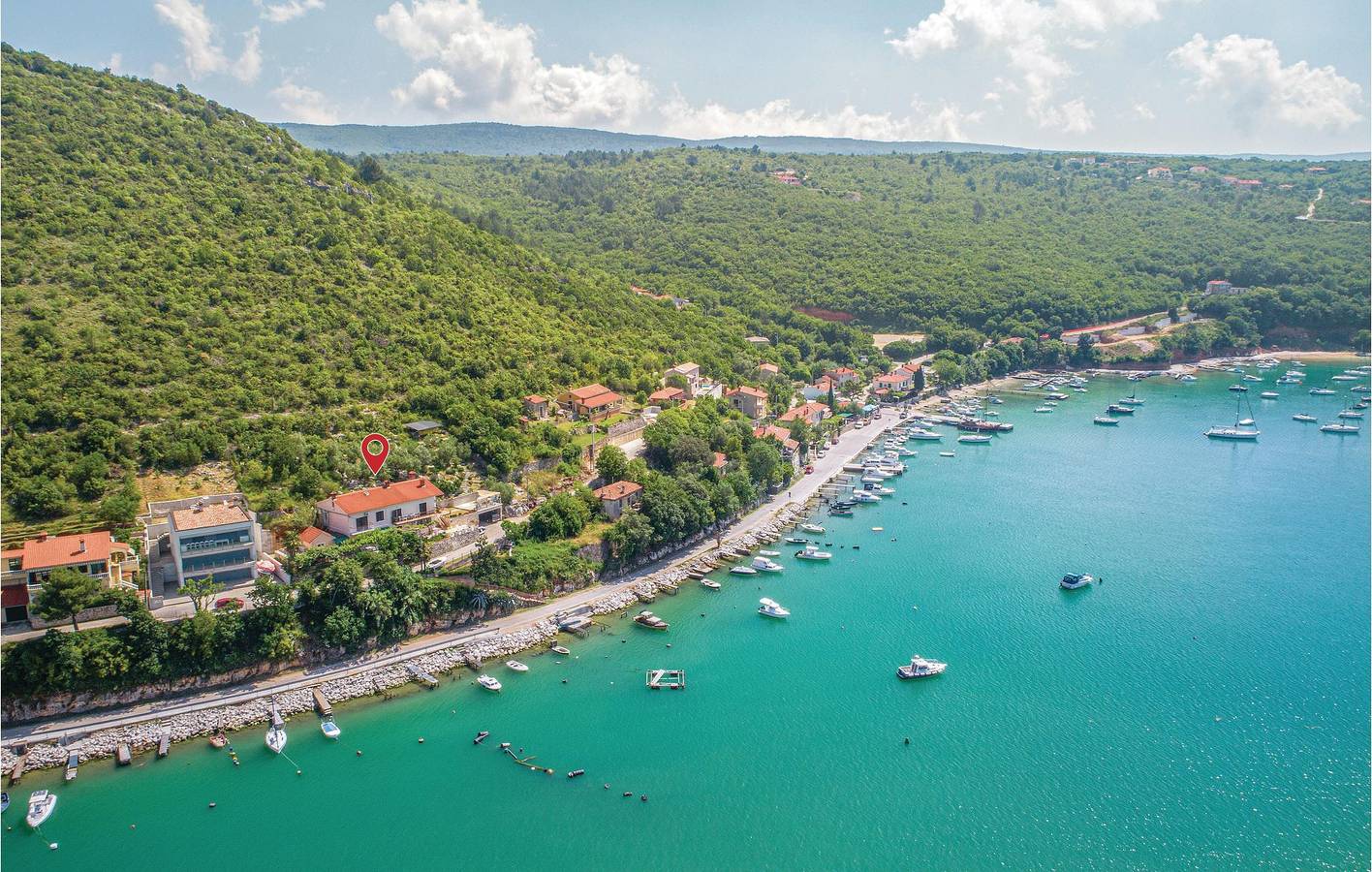 Ferienhaus für 6 Personen mit Terrasse in Trget, Ostküste Istrien