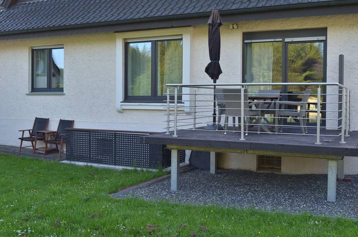 Ferienwohnung für 4 Personen, mit Balkon und Terrasse sowie Garten in Wiehengebirge