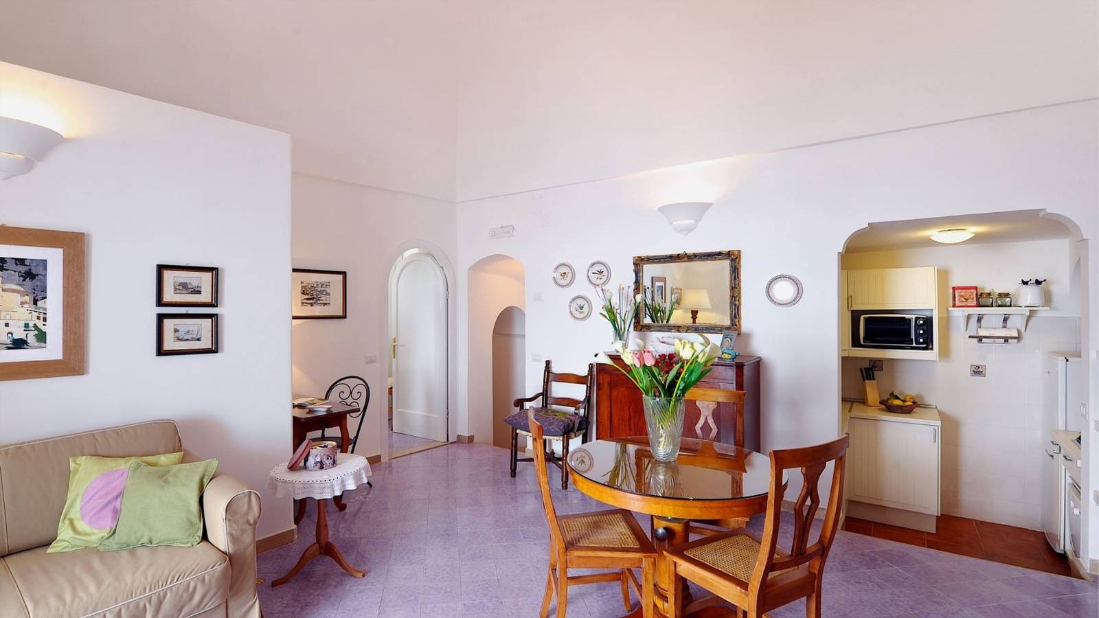 Apartamento vacacional entero, Apartamento de vacaciones para 3 personas con terraza in Positano, Montes Lattari