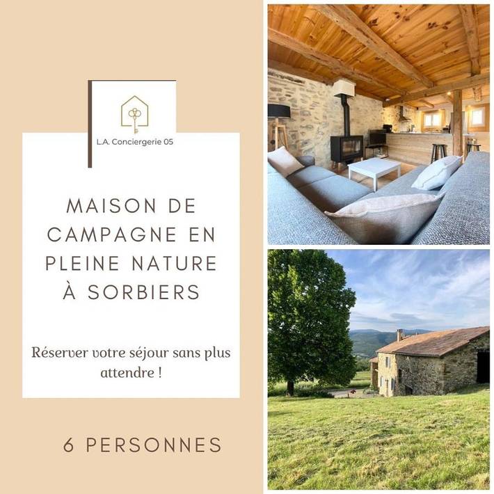 Appartement de vacances pour 7 personnes, avec Terrasse ainsi que Jardin et Vue