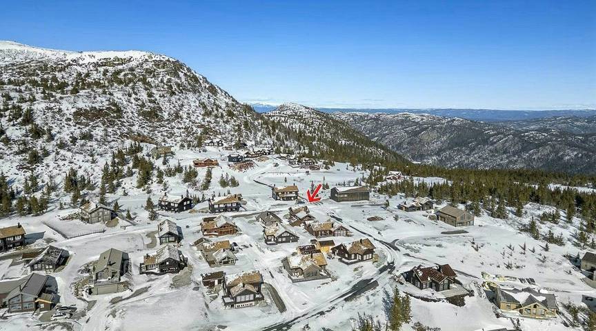 Moderne Hütte in Lifjell in der Nähe eines Skigebiets in Bø