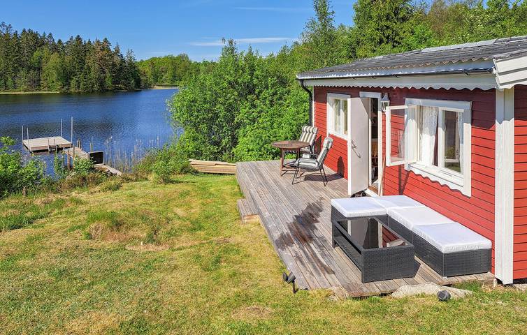 Hus för 7 Personer med sjöutsikt in Marks kommun, Västergötland