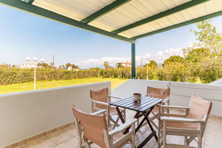 Studio dla 4 osób, z balkon i ogród, Dla rodziny w Peloponez