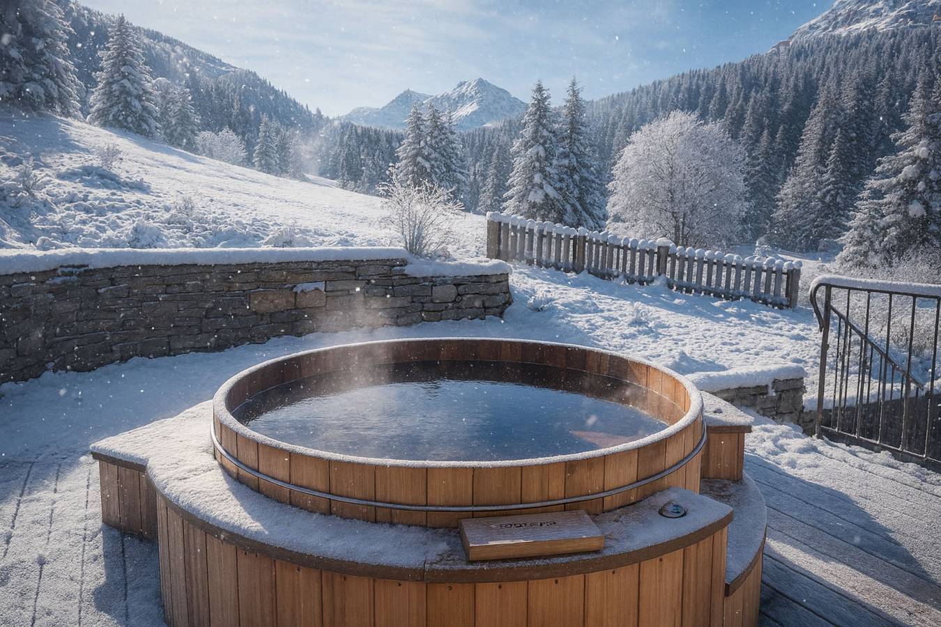 Chalet le Cairn - unique ski-in ski-out location! Outside Hot tube in Méribel-Mottaret, Les Allues