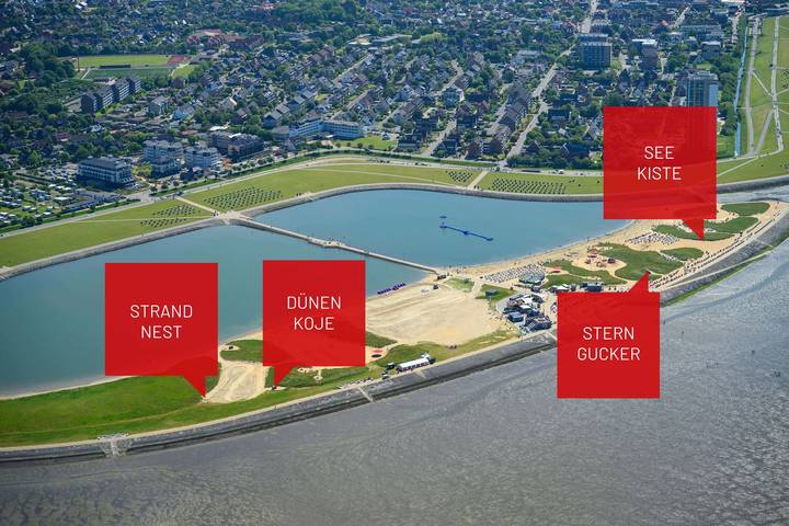 Ferienhaus mit Meerblick für 2 Personen, mit Seeblick in Büsum-Wesselburen - 2