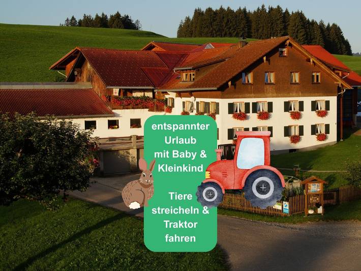 Bauernhof für 4 Personen, mit Garten, kinderfreundlich in Immenstadt