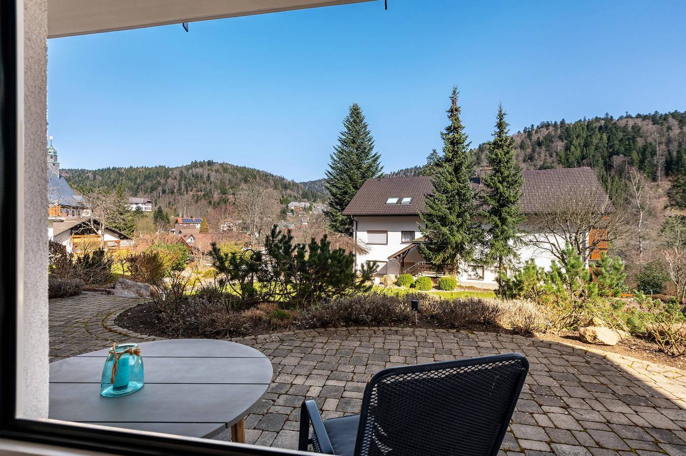 Ganze Wohnung, Ferienwohnung 'Zimmermann' mit Bergblick, privater Terrasse und Wlan in Todtmoos, Südschwarzwald