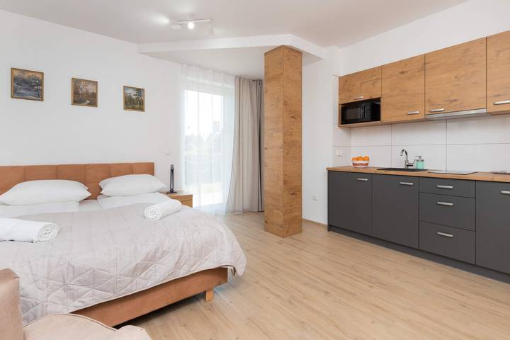 Studio dla 2 osób, z balkon/ taras, zwierzęta dozwolone w Władysławowo