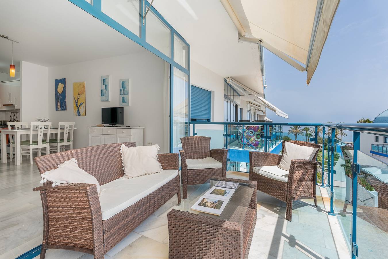 Appartement entier, Appartement 'Castell' avec vue sur la mer, Wi-Fi et climatisation in Castell de Ferro, Gualchos